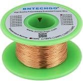 BNTECHGO 30 AWG Magnet Wire - Enameled Copper Wire - Enameled Magnet Winding Wire - 4 oz - 0.0098" Diameter 1 Spool Coil Natu
