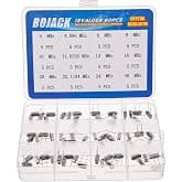 BOJACK 12 Values 60 Pcs Quartz Crystal Oscillator 4 MHz, 4.096 MHz, 6 MHz, 8 MHz, 10 MHz, 11.0592 MHz, 12 MHz, 16 MHz, 20 MHz